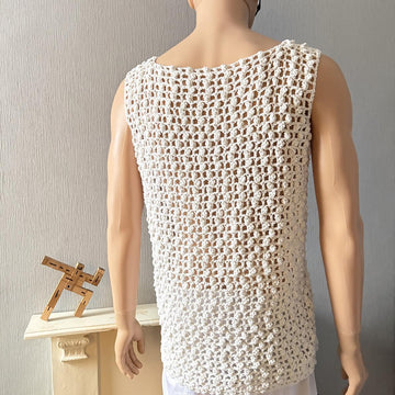 Popcorn Mesh Tank Top