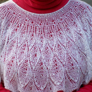Leaves in Winter shawl