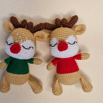 Christmas Amigurumi Reindeer Crochet Pattern