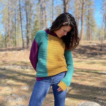 Apricity Color Block Sweater