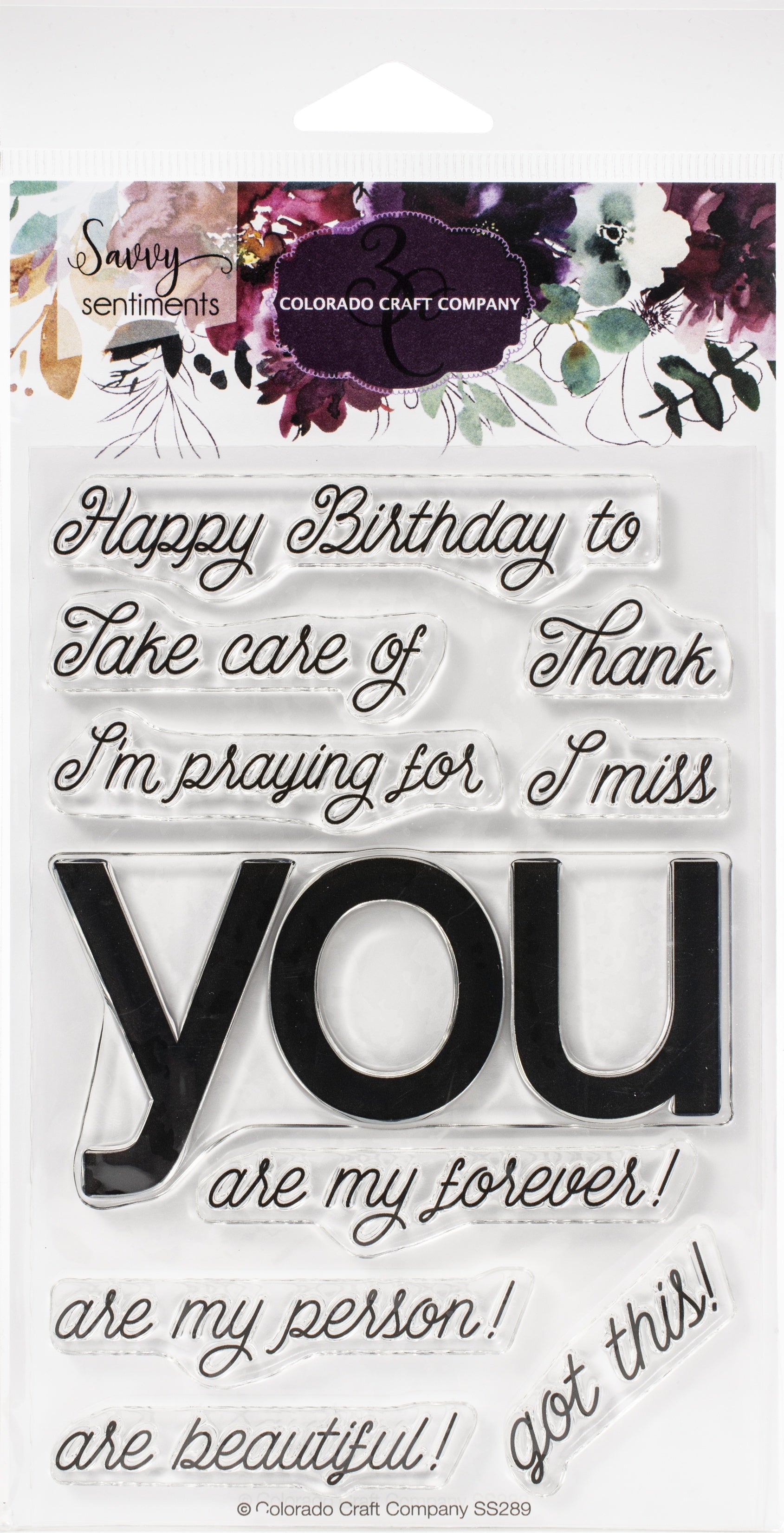 Colorado Craft Company Clear Stamps 4"X6" - You Greetings-Savvy Sentiments