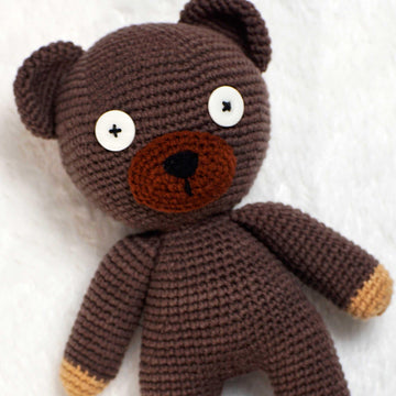 Mr Bean teddy bear crochet doll amigurumi pattern
