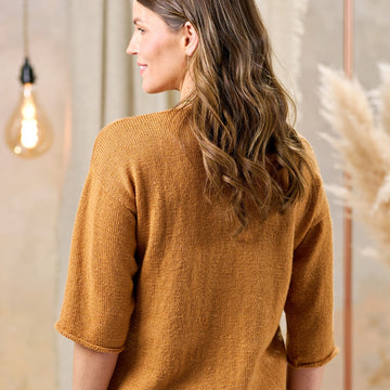 Rhodes Lace Panel Jumper in West Yorkshire Spinners Solstice 4ply - Downloadable PDF