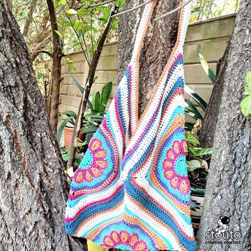 Flower Slouchy Tote Bag