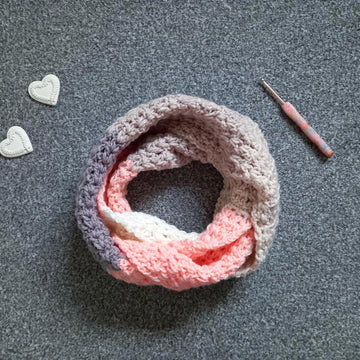 Crochet Pink Ballerina Scarf Pattern