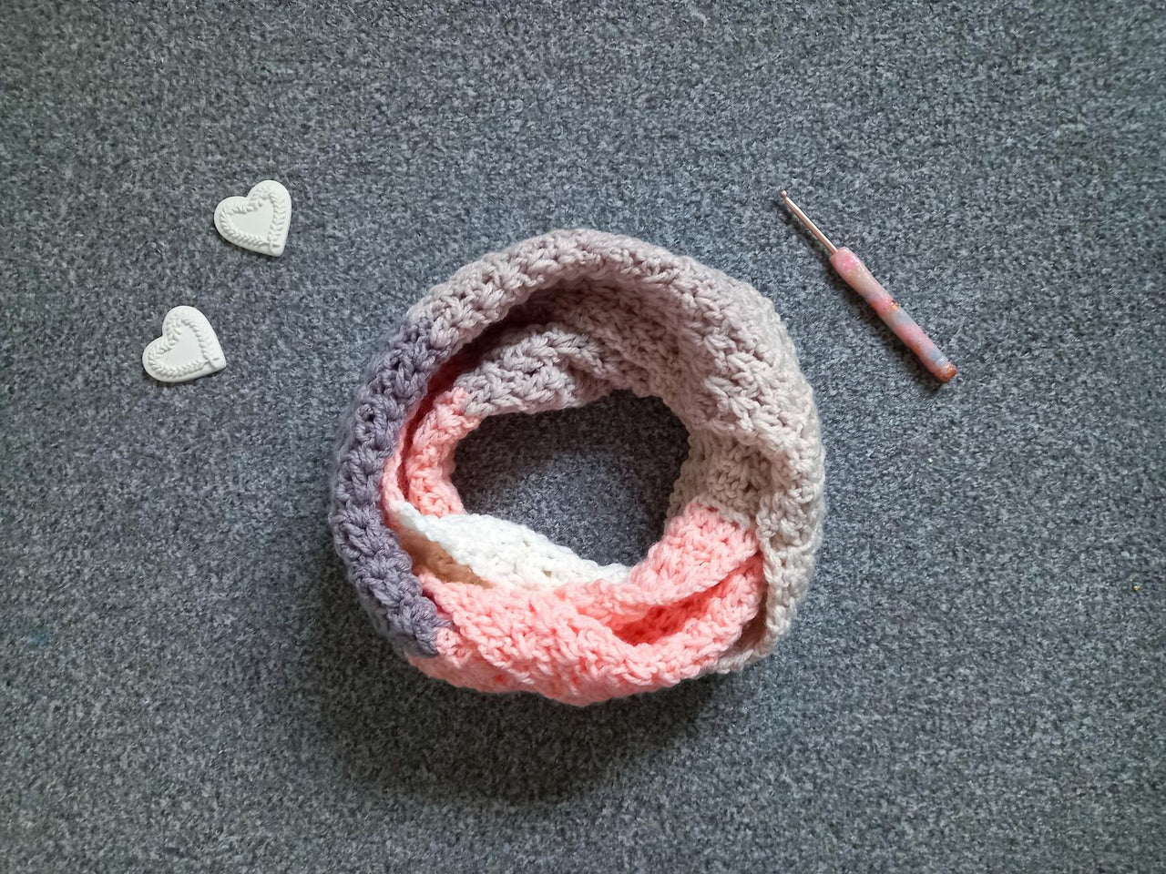 Crochet Pink Ballerina Scarf Pattern