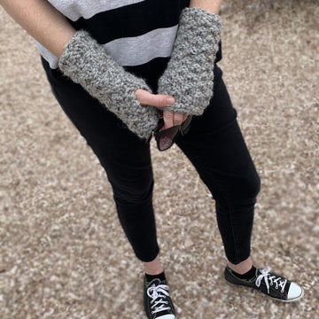 Granite Fingerless Mitts