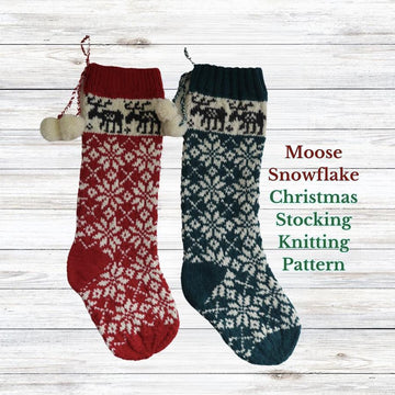 Moose Christmas Stocking