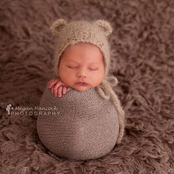Newborn Teddy Bear Bonnet