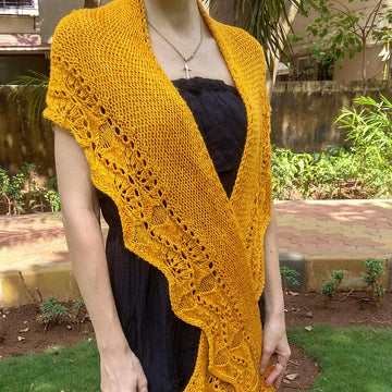Golden Ginkgo Shawl