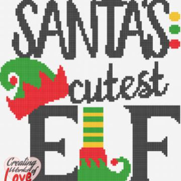 Santa's Cutest Elf Stitch Graph