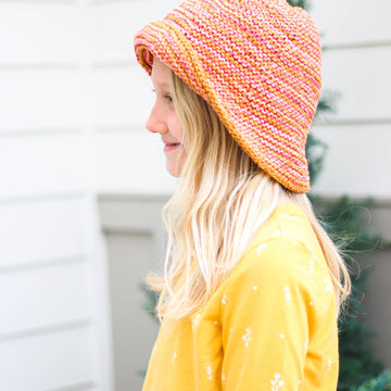 Scrappy Knit Bucket Hat