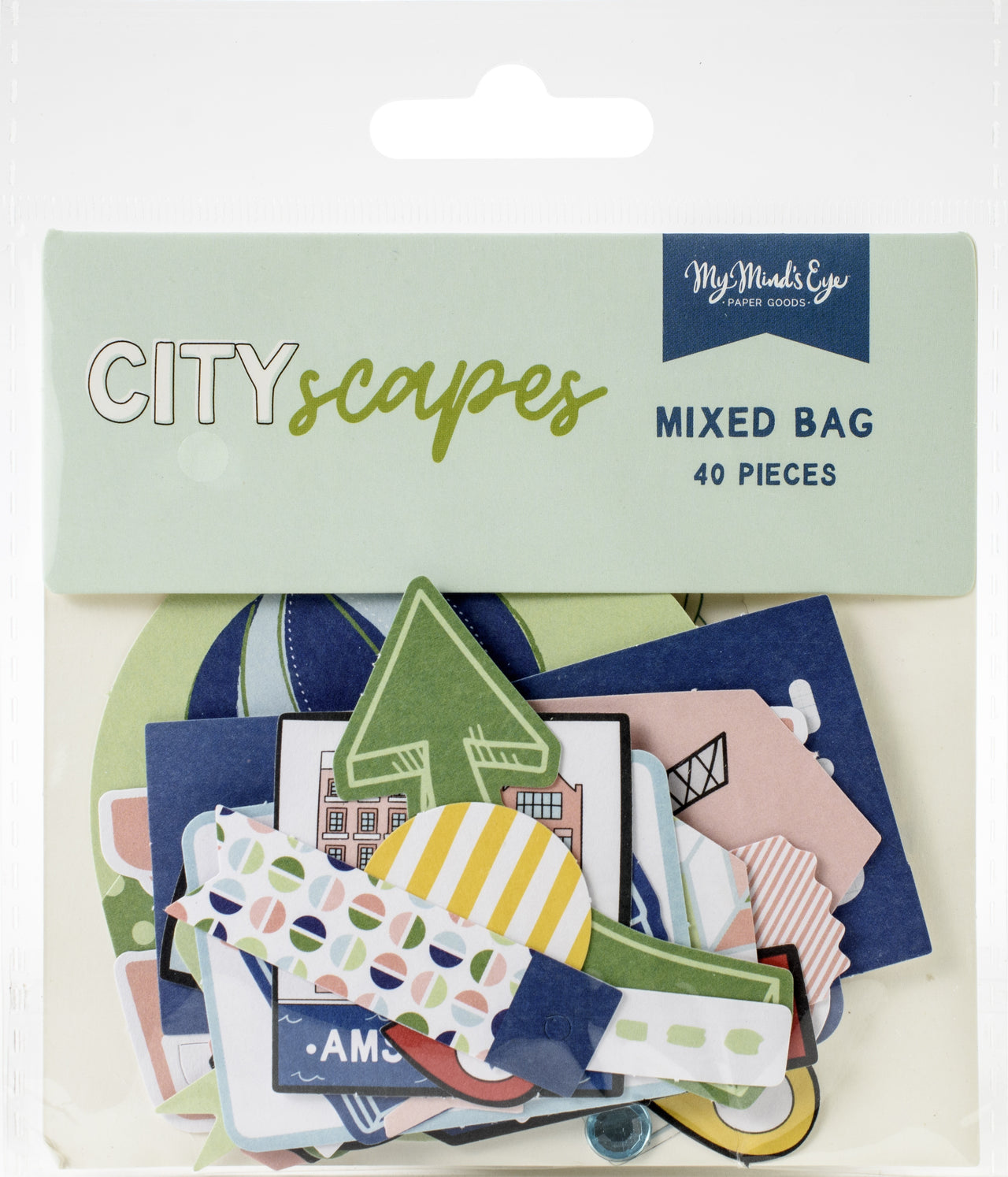 My Minds Eye Cityscapes Mixed Bag Cardstock Die-Cuts - 621539