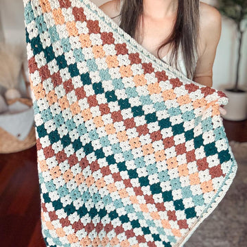 Colorful Granny Stitch Blanket