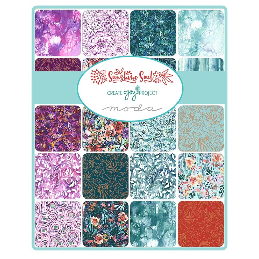 Moda Fabrics Sunshine Soul Fat Quarter Bundle - 8460AB Multi
