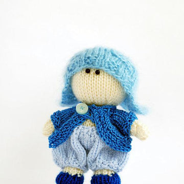Small Boy Doll in the blue hat