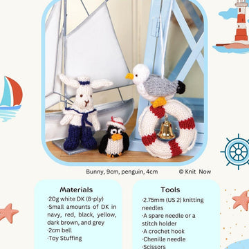 Sailor bunny and quirky penguin