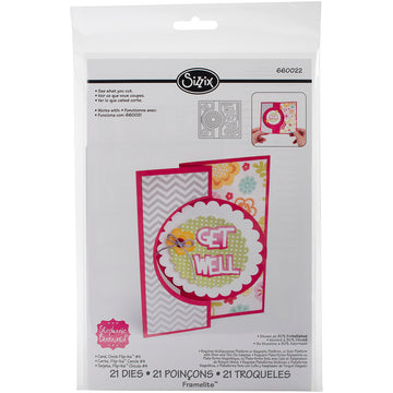 Sizzix Framelits Dies By Stephanie Barnard 20/Pkg - Circle #4 Flip-Its Card