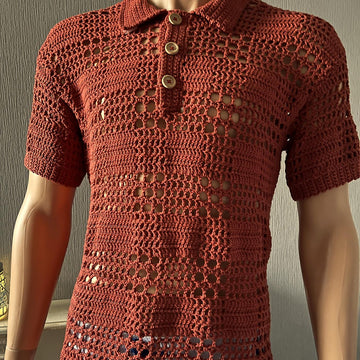Plaid Mesh Shirt