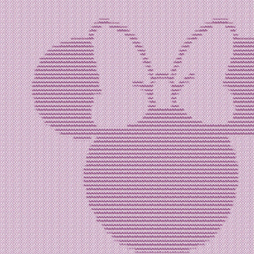Minnie Mouse baby blanket Knitting Pattern