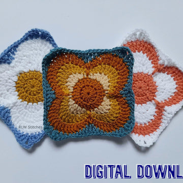 Retro Flower Block