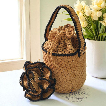 Riviera Rose Bucket Bag Crochet Pattern