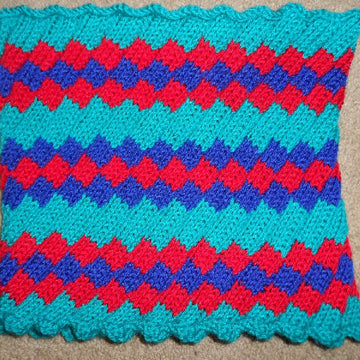 Easy Mock Entrelac Neck Warmer