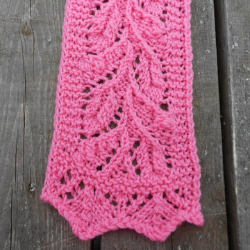 Leaf and Bud Lace Scarf