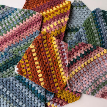 Rainbow Stripes Temperature Blanket