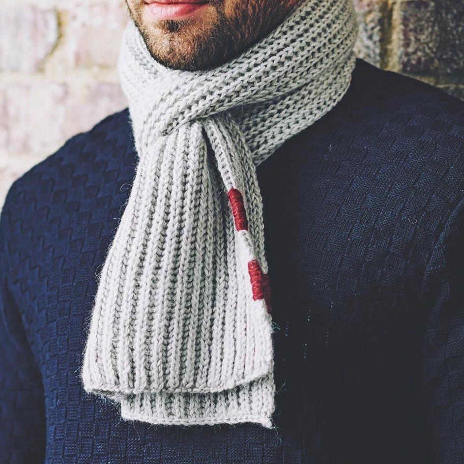 Brioche Stitch Scarf Knitting Pattern PDF