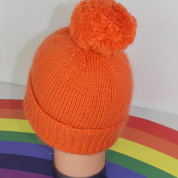 Toddler & Child Simple Aran Bobble Beanie Hat
