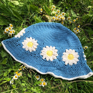 Crochet Daisy Bucket Hat Pattern