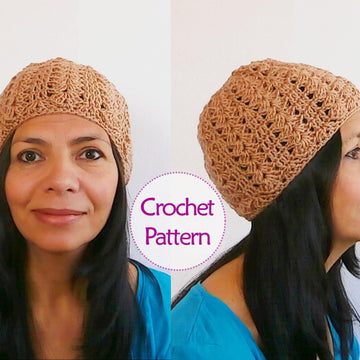 "Cascade" lacy beanie _ C26