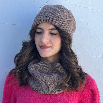 Pinecone Hat and Cowl Set