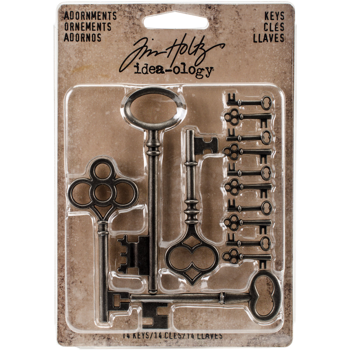 Advantus Idea-Ology Metal Adornments 14/Pkg - Silver Keys