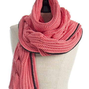 CHAINGE Chain-Effect Turtleneck Scarf