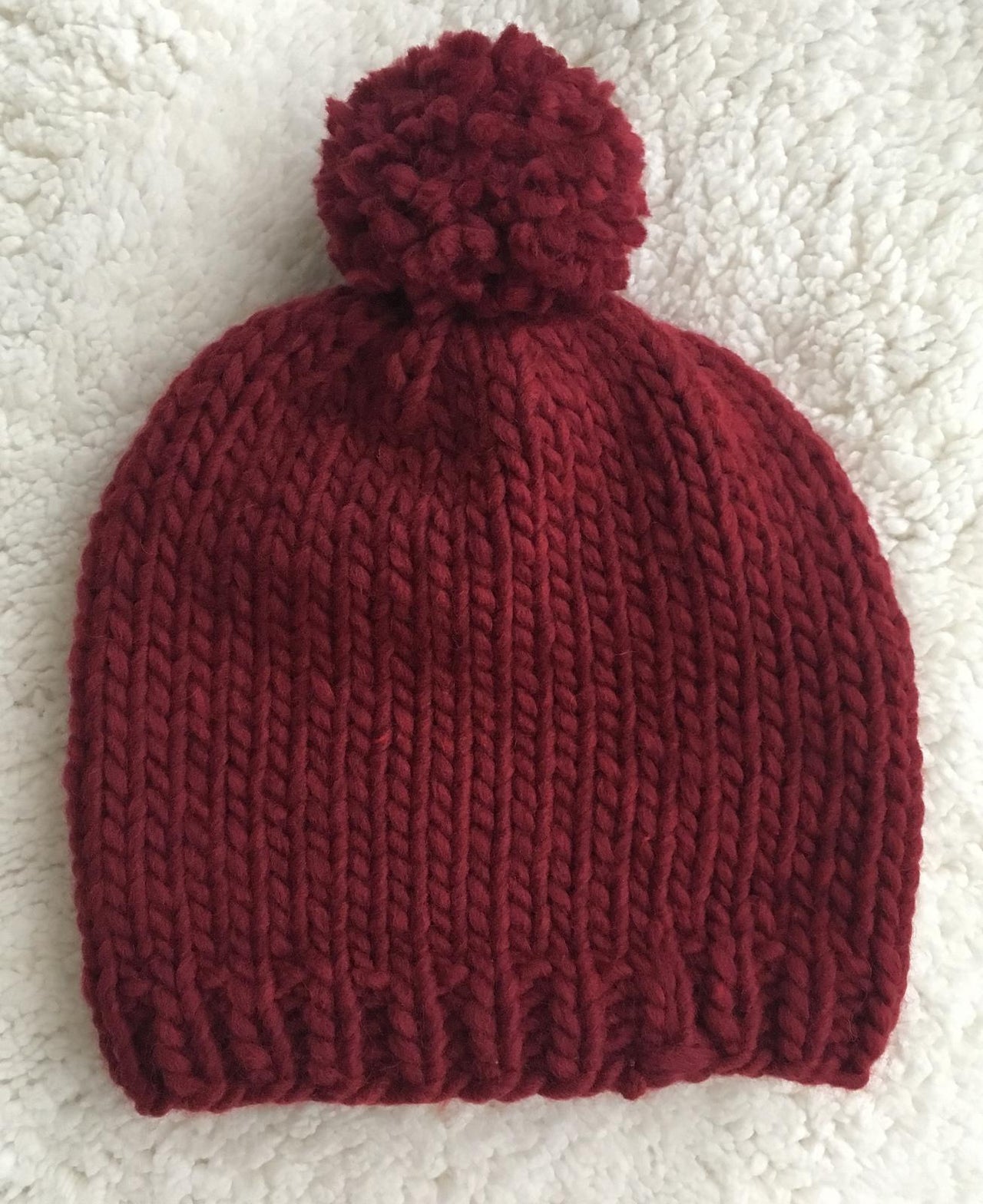Red Chunky Hat