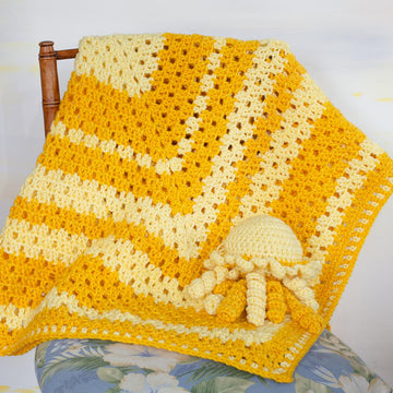 Granny Filet Crochet Baby Blanket Pattern