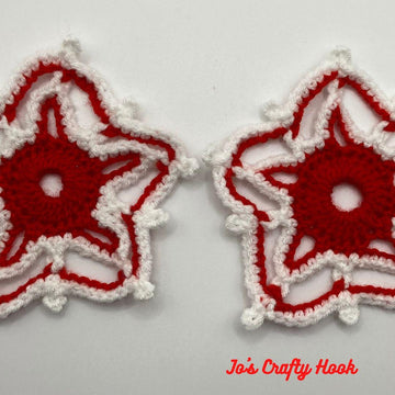 Picot Star Christmas Ornaments