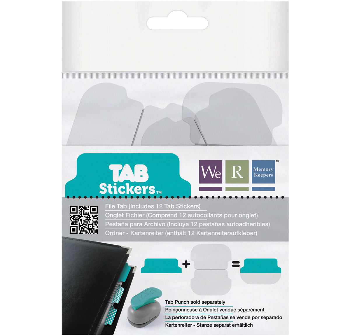 We R Memory Keepers Tab Stickers 12/Pkg - File, 2"