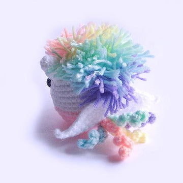Winny Unicorn Crochet Pattern, Rainbow Unicorn, Bag Charm,