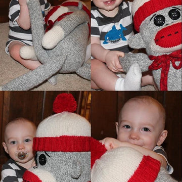 Sock Monkey Pillow