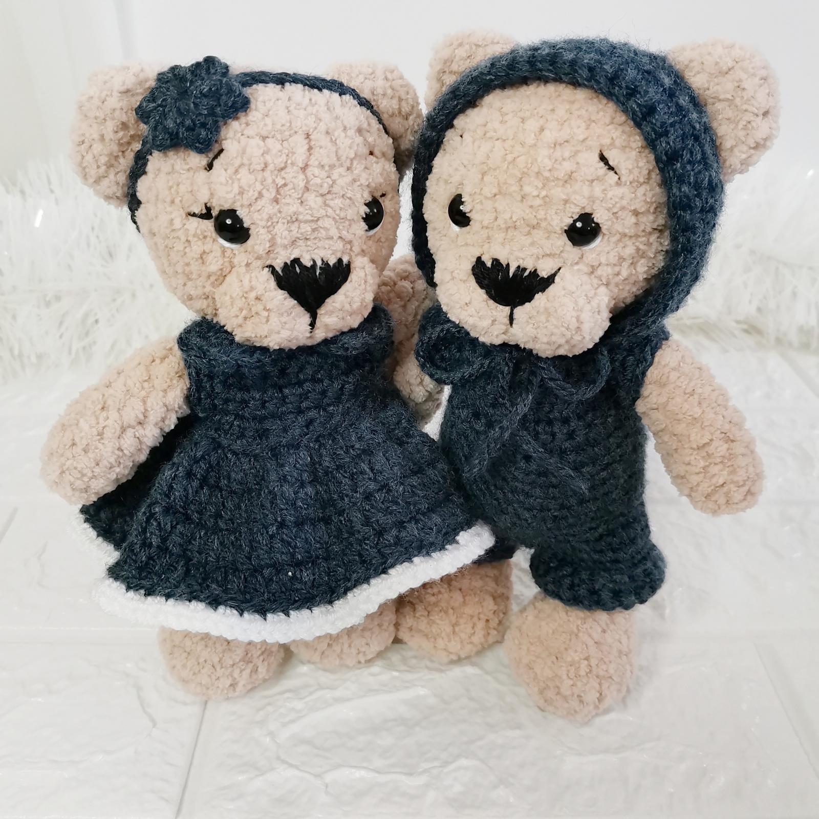 Plush Teddy Bear Duo 2in1 Crochet Pattern