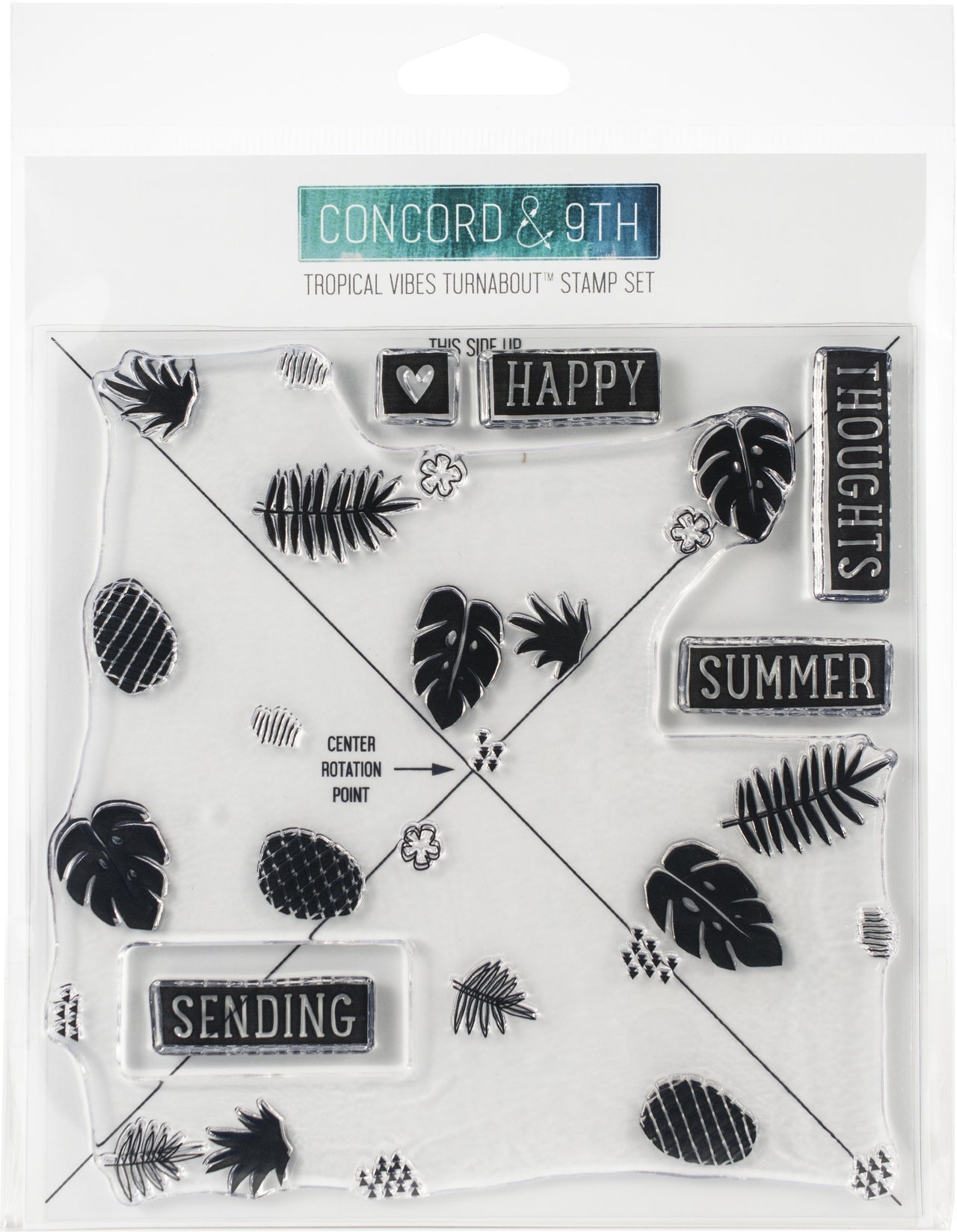 Concord & 9th Clear Stamps 6"X6" - Tropical Vibes Turnabout