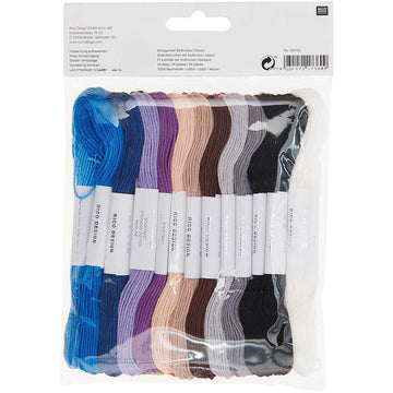 Rico Stranded Cotton Set Multicolour Classic, 24 pieces