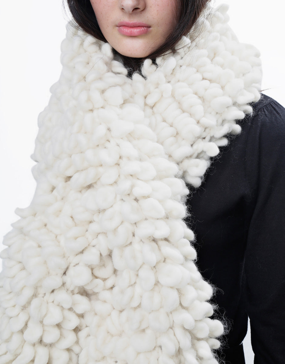 Plush Perry Scarf in Wool and the Gang Crazy Sexy Wool - Downloadable PDF