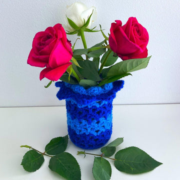 Flower top jar cover II by HueLaVive