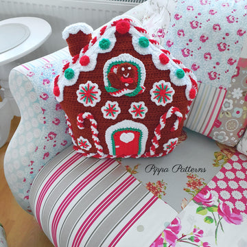 Gingerbread House Cushion