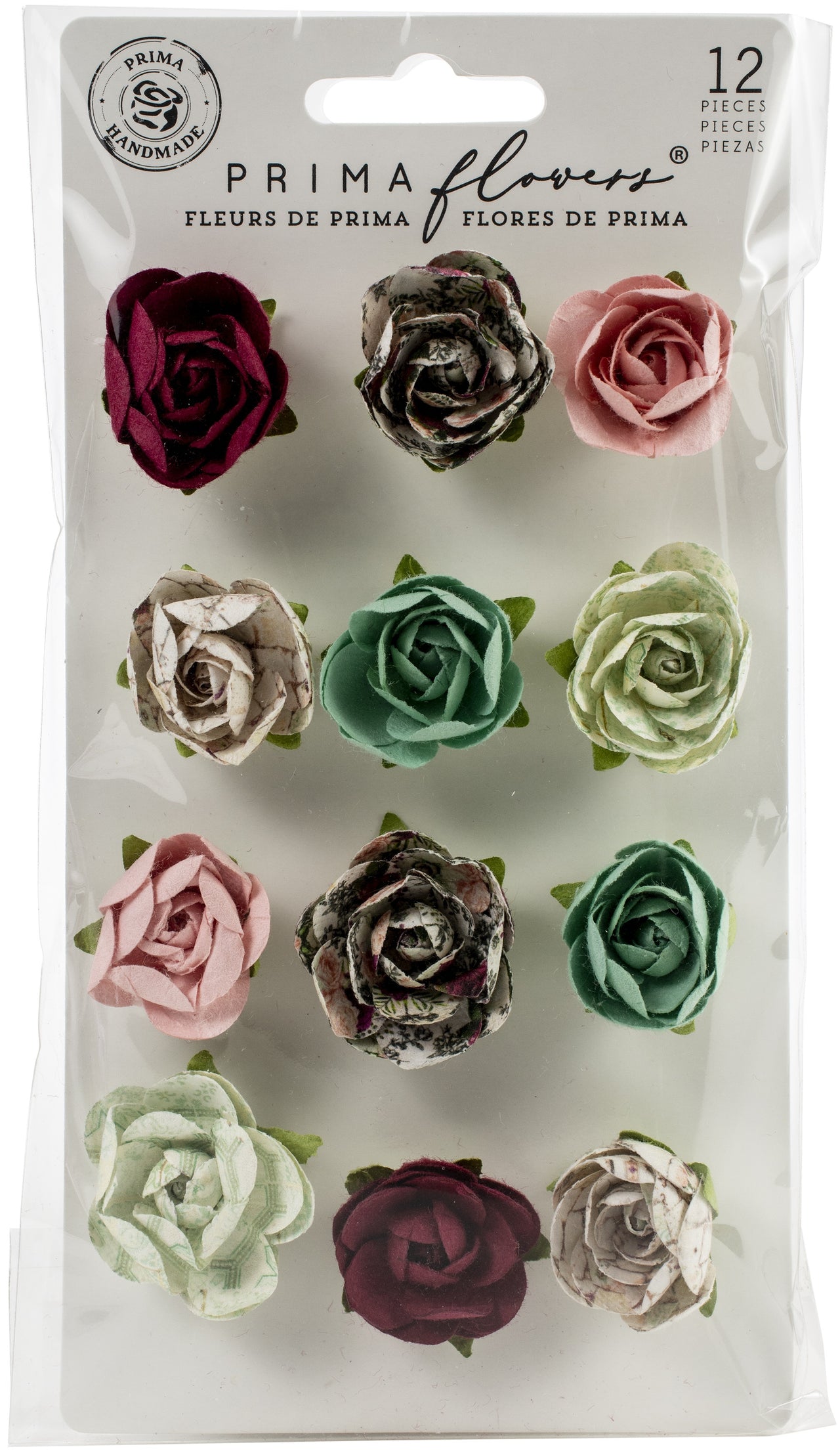 Prima Marketing Mulberry Paper Flowers - Peridot/Pretty Mosaic
