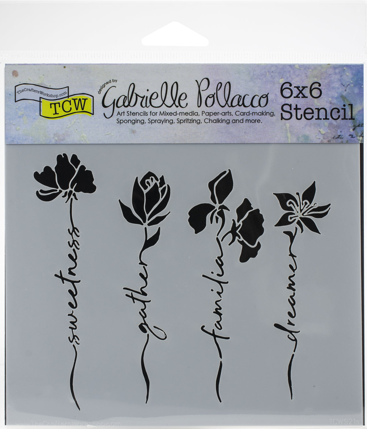 The Crafter's Workshop Crafter's Workshop Template 6"X6" - Word Stems